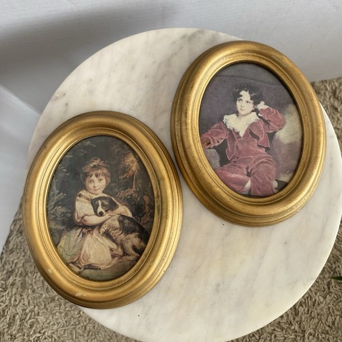 Oval framed wall art 5x6 - 2,