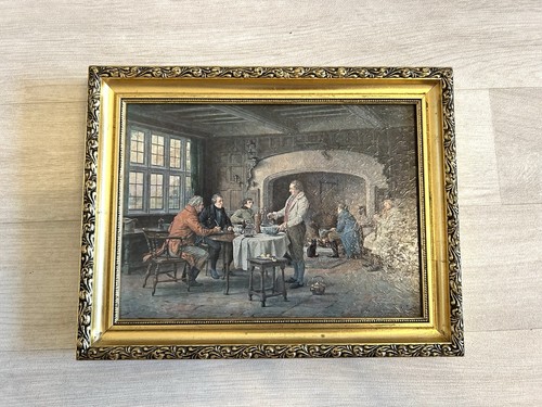 Vintage tavern scene - vintage, on