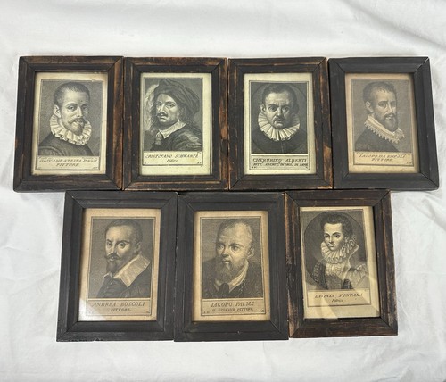 Set antique italian artist - antique,