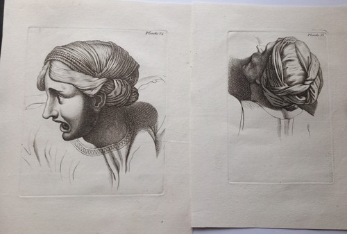 18thc old master prints - prints:, two