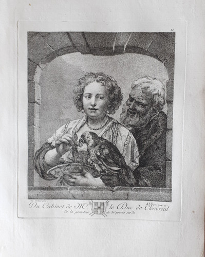 18thc old master etching - old,