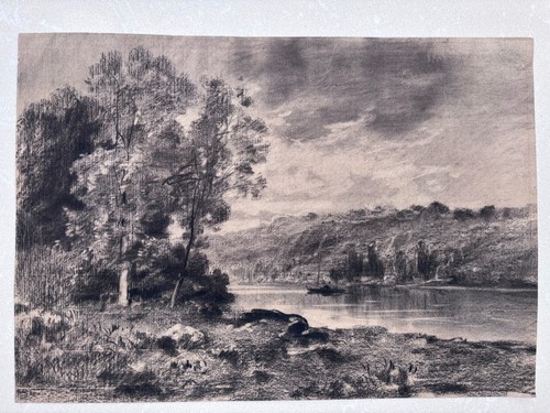 Antique print after claude - antique,