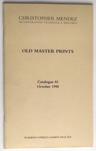 Old master prints catalogue - master,