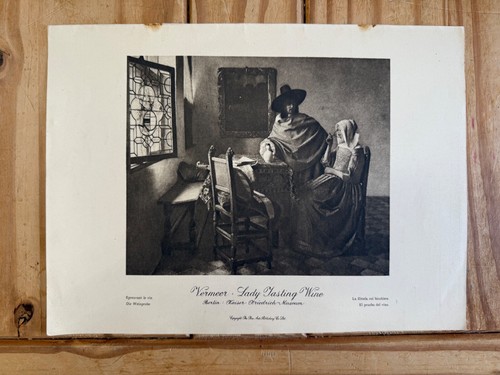 Vermeer lady tasting wine - tasting,