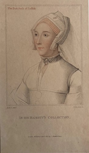 Antique engraving the duchess - antique,