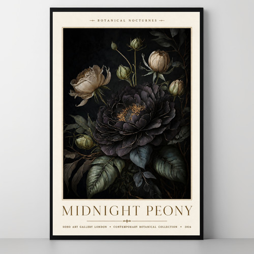 Midnight peony dark - midnight,