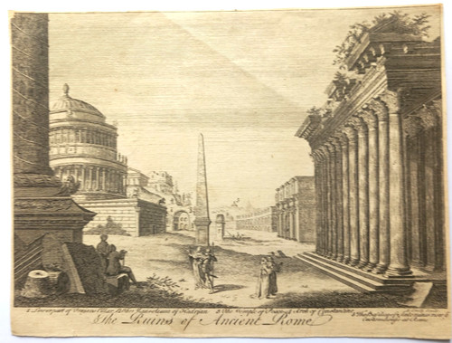 18thc view the - , ruins