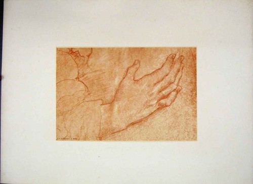Original old antique print - old,