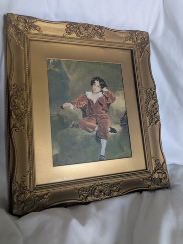 Vintage framed print the red - framed,
